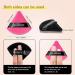 12-Piece Velour Cotton Powder Puff Set for Makeup Application - Black & Rose Red - Buy Online on GoSupps.com