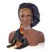 Silk Feel 2X Layer Satin Bonnet with Tie Band for Black Women - Small 1-black-1 - Buy Online on GoSupps.com