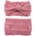 amangul Knitted ide Headband Elastic Knotted Turban ith Button Crochet Hair Bands Ear armer Soft for Head rap for omen(Black) - Buy Online on GoSupps.com