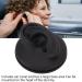 Artificial Black Left Ear Display Model | Professional Soft Teaching Tool with Round Base - Buy Online on GoSupps.com