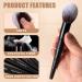 ZAMEL Professional Goat Hair Makeup Brushes Set - 15Pcs Ultra Soft Dense Face & Eye Brush Kit for Flawless Foundation Blush & Eyeshadow Application - Buy Online on GoSupps.com