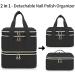 Yarwo Nail Polish Storage Bag for 72 Polishes & Nail Lamp - Stylish Cosmetic Organizer for Nail Accessories - Black Patent - Buy Online on GoSupps.com