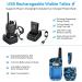 eSynic Professional Rechargeable Walkie Talkies - Long Range 2 Way Radio for Adults | Supports VOX 16 Channel | LED Light | Original Earpieces Included - Buy Online on GoSupps.com