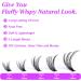 Ruairie Lash Extension Kit Bond and Seal 200pcs 8-16MM CD Curl Wispy Individual Lashes - DIY Eyelash Clusters Kit for Stunning Eyelash Extensions - 201 Piece Set in Black - Buy Online on GoSupps.com
