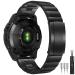 KSKSPE bracelet for Garmin Fenix/Fenix 6x/Fenix 5x watch bracelet 26mm stainless steel Classic upgrade replacement arm band for Garmin Fenix Pro/Fenix 5x Plus/Fenix 3 HR/Fenix 3 Sapphire/D2 Bravo Black 26mm