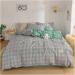Plaid Bedding Set Green Double Sheet Duvet Cover Pillowcase Queen Size Sheet Soft (9 4pcs 180x220cm) - Buy Online on GoSupps.com