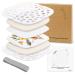 Aboofx Microwave Flower Press  Quickly Flower Pressing Kit  6.3 x 6.3 inch Microwave Flower Pressing Kit for Adults Fast Making Pressed Plant Specimen DIY Arts and Crafts  Ideal Gifts