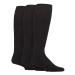 IOMI - 3 Pack Knee High Diabetic Socks Long Extra Wide Bamboo Socks 10-12 Black