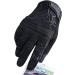 Touch Screen Full Finger Dexterity Gloves - Black Large for Men and Women - Ideal for Motorcycle Riding - Buy Online on GoSupps.com