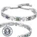 RainSo Women Titanium Steel Magnetic Therapy Health Care Bracelet Pain Relief for Arthritis Adjustable Design with Shell Elements Display Box