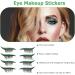 Uonlytech False Lashes 4 Pairs False Eyelashes Eye Makeup Sticker Halloween Stickers Soft Fake Eye Lashes Eye Line Sticker Green - Buy Online on GoSupps.com