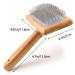 High-Quality Dog & Cat Brushes | Soft Pet Brushes for Long & Short Hair | Perfect for Knots & Undercoat - Wooden Brown Design - Buy Online on GoSupps.com