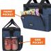 OPUX Insulated Small Cooler Bag for Travel - Heather Navy | Leakproof Lunch Bag Box for Camping, Beach, Work | Collapsible Lunch Pail - Fits 16 Cans - Buy Online on GoSupps.com