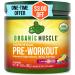 Organic Muscle Natural Pre Workout Powder for Energy, Performance, Endurance - USDA Organic Pre-Workout for Men & Women - Keto, Vegan, Non-GMO, Clean Pre Workout -Lemon Berry - 160g Lemon Berry Pre-Workout