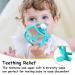 Mombella Snail Baby Teething Rattle | Safe & Colorful Teal Toy for 3 Months+ | International Shipping Available - Buy Online on GoSupps.com