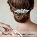 Sooshin Bridal Hair Comb - Crystal Wedding Headpiece for Bride and Bridesmaids in Silver - Buy Online on GoSupps.com