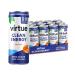 Virtue Clean Energy - Natural Energy Drink - Sugar Free Zero Calories Vegan Keto Friendly Gluten Free Vitamin B (Orange 12 x 250ml) Orange 250 ml (Pack of 12)