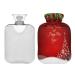 KCLDECI hot bottle with cover Christmas tree ball 2 l hot water bottle hot water bag for foot warmer pain relief heat and cold therapy cramps