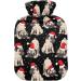 Christmas Dog Hot Water Bottle | 1L Heat Bottle for Pain Relief | Hand & Foot Warmer | Bed Warmers for Headaches & Back Pain - Buy Online on GoSupps.com