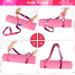 Buy 2-Piece Yoga Mat Set with Adjustable Carrying Strap | Cotton Yoga Belt for Pilates Stretching & Fitness - International Shipping Available - Buy Online on GoSupps.com