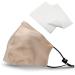 Silkist unisex mouth protection mask 100% silk 3-layer oral and nose protection adjustable ear loops & nose bracket reusable breathable & skin-friendly- cooling in summer beige