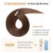 Yilite Tape Extensions - Real Hair Medium Brown 60cm | 20 Pieces 50g Invisible Silky Straight Skin Weft Extensions - Buy Online on GoSupps.com