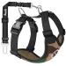 Slowton dog harness with safety belt for car double-lying breathable latex network tissue puppy harness regular safety harness dog for all everyday sports (camouflage l) l camouflage