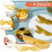 100 PCS Golden Glitter Wings Cake Toppers Wizard Party Chocolate Decoration Gold Snitch Wings Hollowed Wings Cupcake Toppers for Wizard Theme Party Anniversary Birthday Wedding 2 Style 100 Items - Buy Online on GoSupps.com
