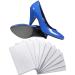 10 Pcs Shoe Sole Protector Non Slip Shoe Pads Anti Skid Shoe Treads 3.1 x 5.1 Inches Adhesive Shoe Grip Pads Rubber Shoe Sole for Bottom of Men Women Shoes Heels or Boots Replacement (Clear  Wave)
