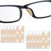 40 pairs of glasses pads reusable for sticking on nasal pads for glasses self-adhesive non-stick foam nose pads comfortable for sunglasses glasses (D-shape)
