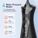 COSLUS Water Dental Flosser Portable Oral Irrigator 300ML 4 Modes Rechargeable Tooth Flosser - Travel & Home Cleaner (Black Grey) - Buy Online on GoSupps.com