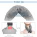 Massage Pillow with Vibration | Neck Cotton Therapy Pillow for Muscle Relaxation & Stress Relief - Gray - Buy Online on GoSupps.com