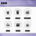 Cluster Lashes Stable D Curl 77pcs | DIY Eyelash Extensions with Thin Band | Natural & Comfortable Individual Lashes | Mereton Angle-1 - Buy Online on GoSupps.com