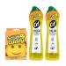 Scrub Daddy + 2X Cif All Purpose Cleaning Cream Lemon - Multi Surface Household Cleaning Cream + Scrub Daddy Scratch-Free Multipurpose Dish Sponge