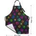 Sweetshow Cute Dog Apron with 2 Pockets and Adjustable Neck Waterproof Kitchen Cooking Dog Grooming Aprons for Women Men Dog Paw 2 - Buy Online on GoSupps.com