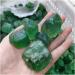 Natural Crystal Rough 300g Natural Green Fluorite Quartz Crystal Stone Rock Rough Polished Gravel Specimen Natural Crystals Decoration Chakra Reiki Balancing - Buy Online on GoSupps.com