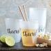 SB Design Studio Sips Drinkware 16oz Frosted Plastic Cups - 8 Count Cheers (D2205) - Buy Online on GoSupps.com