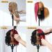 MEIBR 100% Real Hair Mannequin Head 16 inch - Styling Training Head for Hairdresser Cosmetology Practice - Free Clamp Holder - Black - Buy Online on GoSupps.com