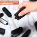 40 Piece Black Sponge Hair Rollers Set with Satin Silk Foam Curlers and Duck Teeth Clips - Hairdressing Styling Essentials - Buy Online on GoSupps.com