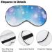Christmas Shining Snowflake Sleep Mask - Adjustable Eye Cover for Sleeping & Travel - Buy Online on GoSupps.com