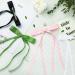 Yunlly 8 Pcs Tassel Ribbon Hair Bow Clips for Women and Girls - Silky Hair Accessories - Buy Online on GoSupps.com