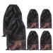 DIOMMELL Set of 6 Tall Boot Bags for Travel Non-Woven with Rope for Women Large Shoe Protector Cover Storage Organizers Pouch