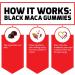 Force Factor Black Maca Gummies - Increase Energy & Strength with Black Maca Root, BioPerine for Absorption - Passion Berry Flavor - 60 Gummies - Buy Online on GoSupps.com