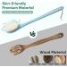 Long Handle Body Back Scrubber - Exfoliating Shower Brush Light Blue - Buy Online on GoSupps.com