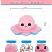 FASTEXX Octopus Reversible Plushies - Double-Sided Flip Mood Octopus Plush - Sweet Gift for Kids, Friends & Family - Pink/Blue - Buy Online on GoSupps.com