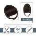 BARSDAR Clip in Fringe 100% Real Human Hair Extensions - Darker Brown | Neat Bangs for Women - Washable & Dye-able (Pack of 1) - Buy Online on GoSupps.com