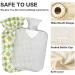 NAANLE 2L Hot Water Bottle with Checkered Daisy Cover | Pain Relief & Heat Therapy for Menstrual Cramps Hands & Feet - Buy Online on GoSupps.com