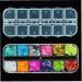 Shop Angoter 1 Set Nail Glitter - 12-S Mixed ICE Mylar Shell Foils for Stunning 3D Nail Art | International Shipping Available - Buy Online on GoSupps.com