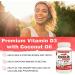 Nutridom Vitamin D3 with Coconut MCT Oil - 1 000IU (25mcg) per serving (500 Softgels) Supports Immune Fuction Muscle & Bone Health Non-GMO Gluten Free Made in Canada - Buy Online on GoSupps.com