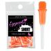 Gradient Color STRONG L-Style Soft Tip Plastic Short Lippoint Dart Tips 40Pics (Orange)